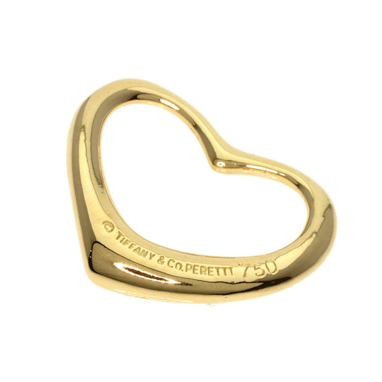 TIFFANY&Co. Pendant top 18K Yellow Gold gold Open heart Women Used Authentic