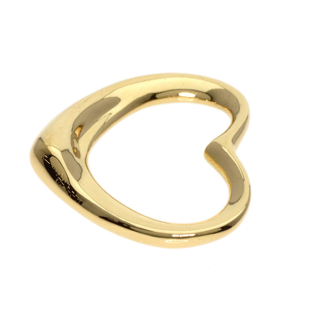 TIFFANY&Co. Pendant top 18K Yellow Gold gold Open heart Women Used Authentic