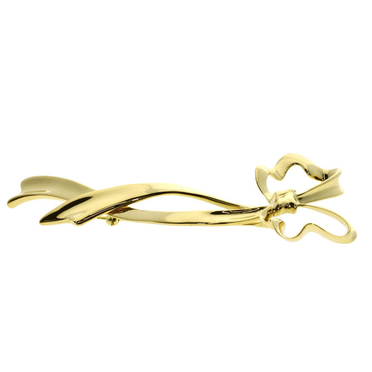 TIFFANY&Co. Brooch 18K Yellow Gold gold ribbon large