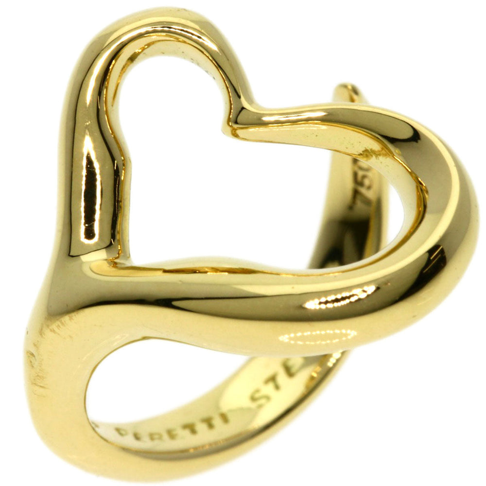 TIFFANY&Co. Ring 18K Yellow Gold gold Open heart Women Used Authentic