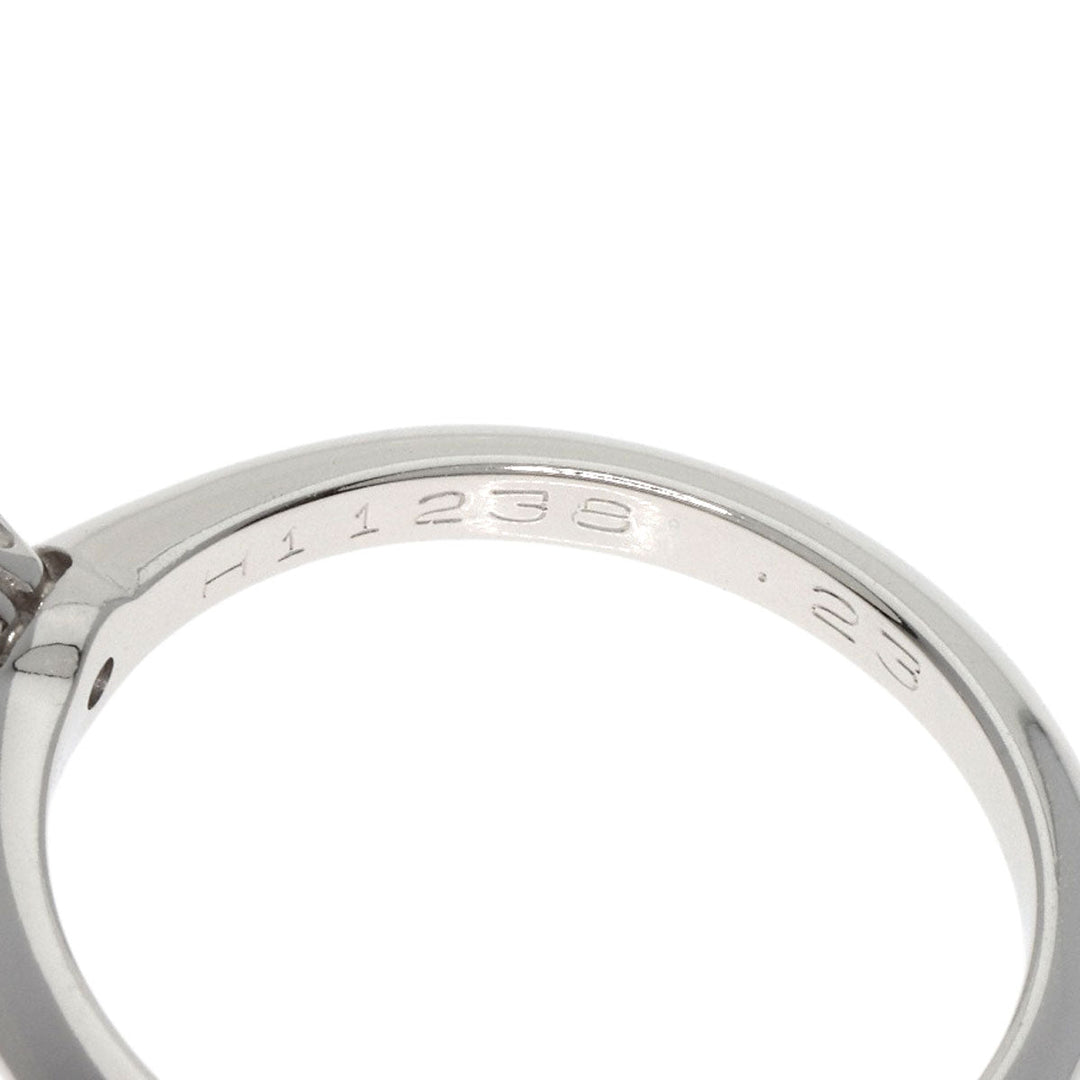TIFFANY&Co. Ring PT950 Silver solitaire knife edge diamond Women Used Authentic