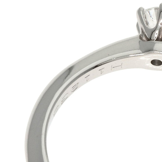 TIFFANY&Co. Ring PT950 Silver solitaire knife edge diamond Women Used Authentic