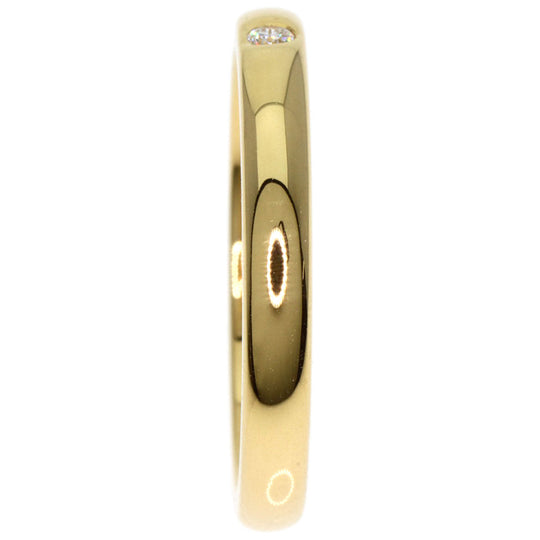 TIFFANY&Co. Ring 18K Yellow Gold gold Classic Band 1P Diamond Women Used Authentic