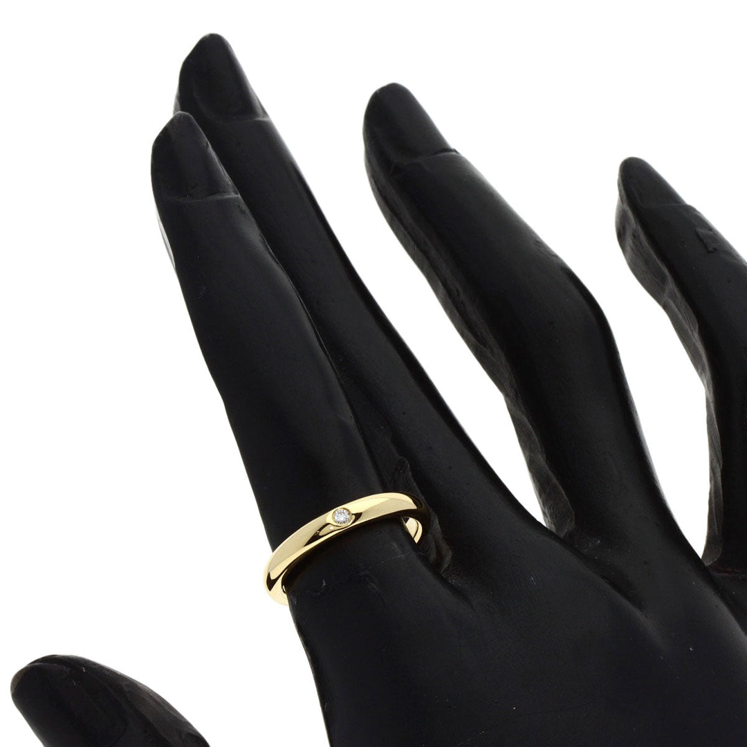 TIFFANY&Co. Ring 18K Yellow Gold gold Stacking band 1P diamond Women Used Authentic