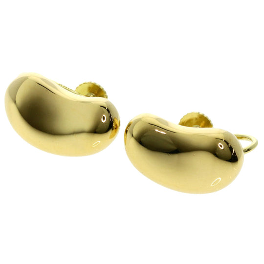 TIFFANY&Co. Earring 18K Yellow Gold gold Bean Women Used Authentic
