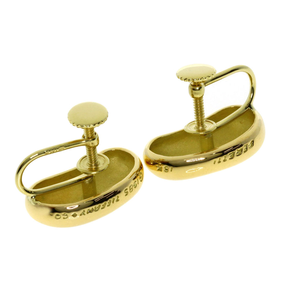TIFFANY&Co. Earring 18K Yellow Gold gold Bean Women Used Authentic