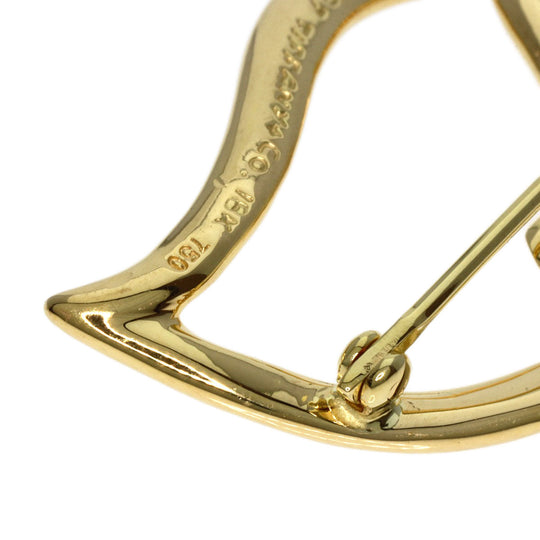 TIFFANY&Co. Brooch 18K Yellow Gold gold double leaf
