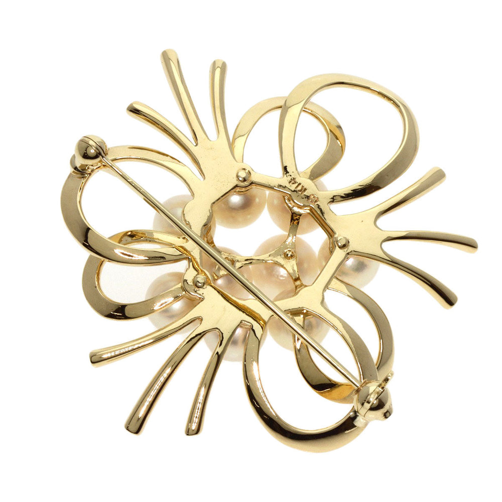MIKIMOTO Brooch K14YG gold Pearl