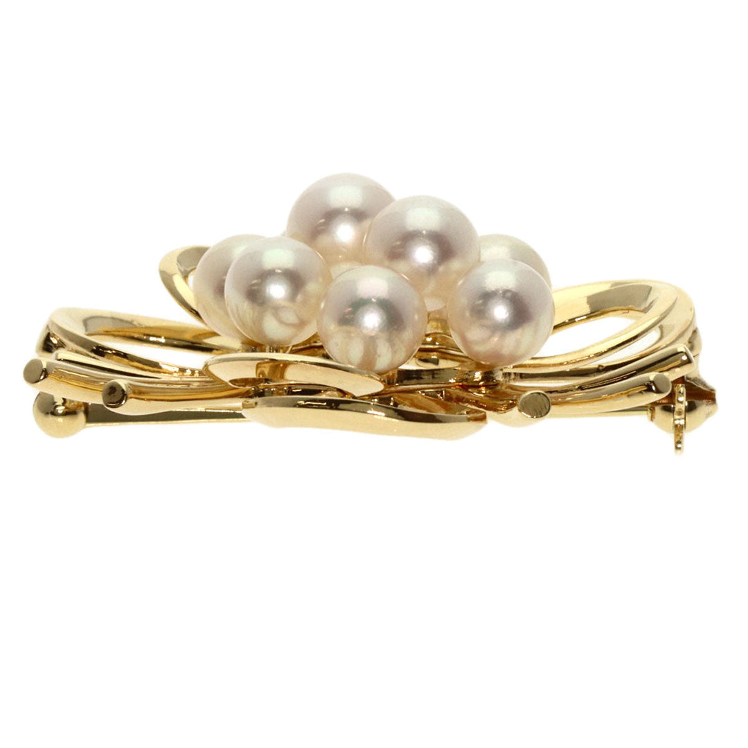MIKIMOTO Brooch K14YG gold Pearl