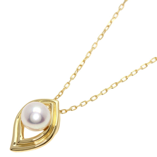 MIKIMOTO Necklace 18K Yellow Gold gold Pearl Women Used Authentic