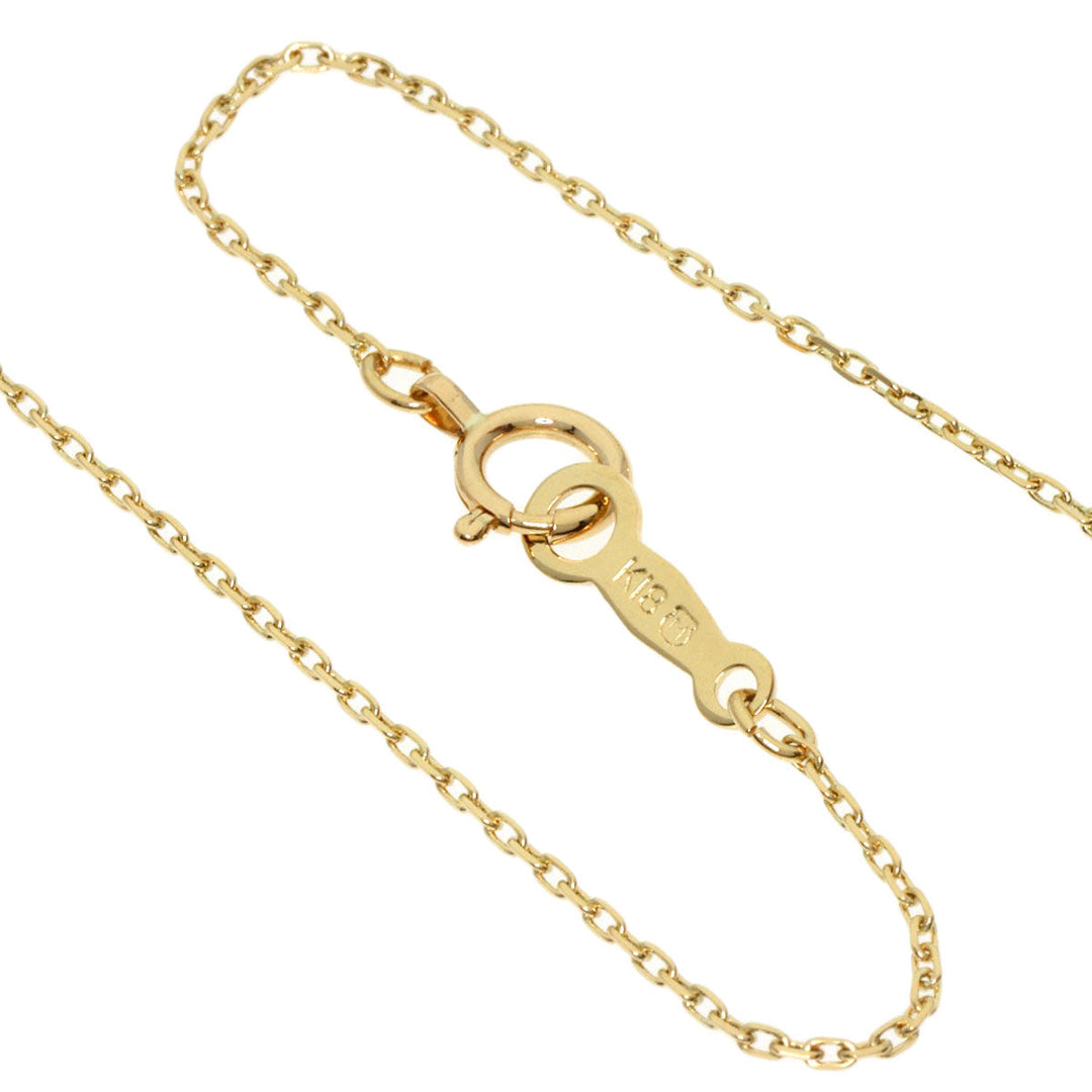 MIKIMOTO Necklace 18K Yellow Gold gold Pearl 1P Diamond