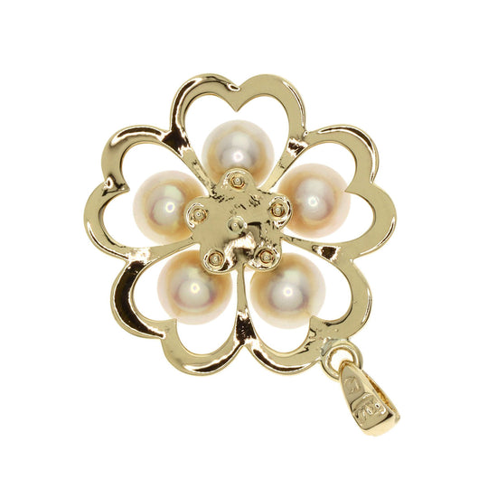 MIKIMOTO Pendant top K14YG gold Baby pearl Pearl Women Used Authentic