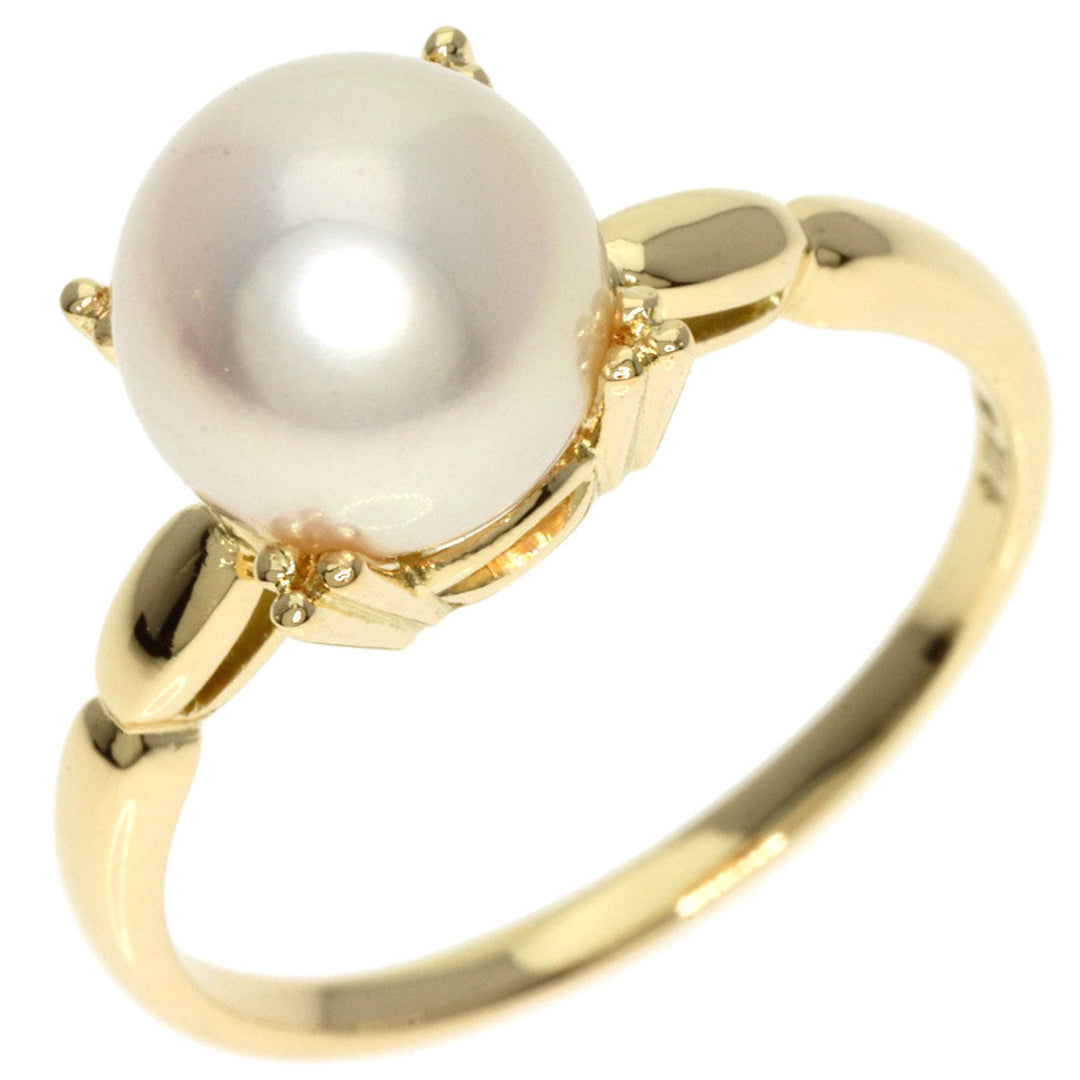 MIKIMOTO Ring K14YG gold Pearl Women Used Authentic
