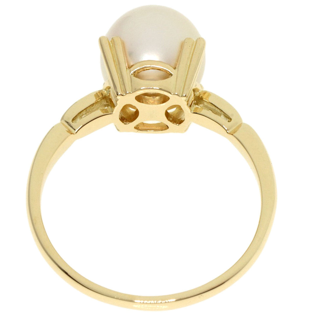 MIKIMOTO Ring K14YG gold Pearl Women Used Authentic