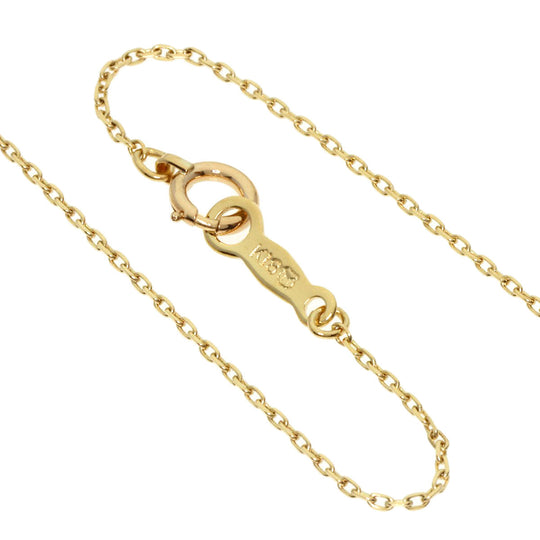 MIKIMOTO Necklace 18K Yellow Gold gold Pearl 1P Diamond Women Used Authentic