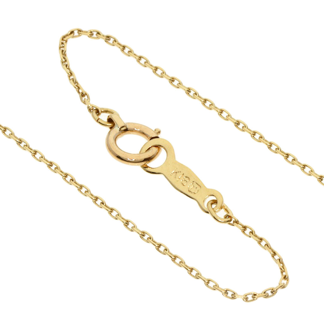 MIKIMOTO Necklace 18K Yellow Gold gold Pearl 1P Diamond