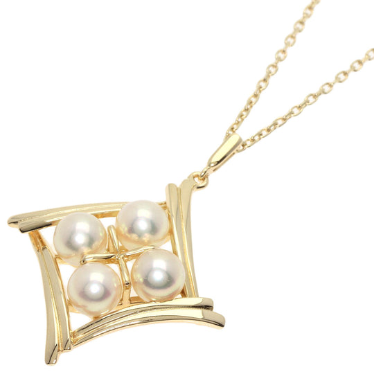 MIKIMOTO Necklace K14YG gold Pearl