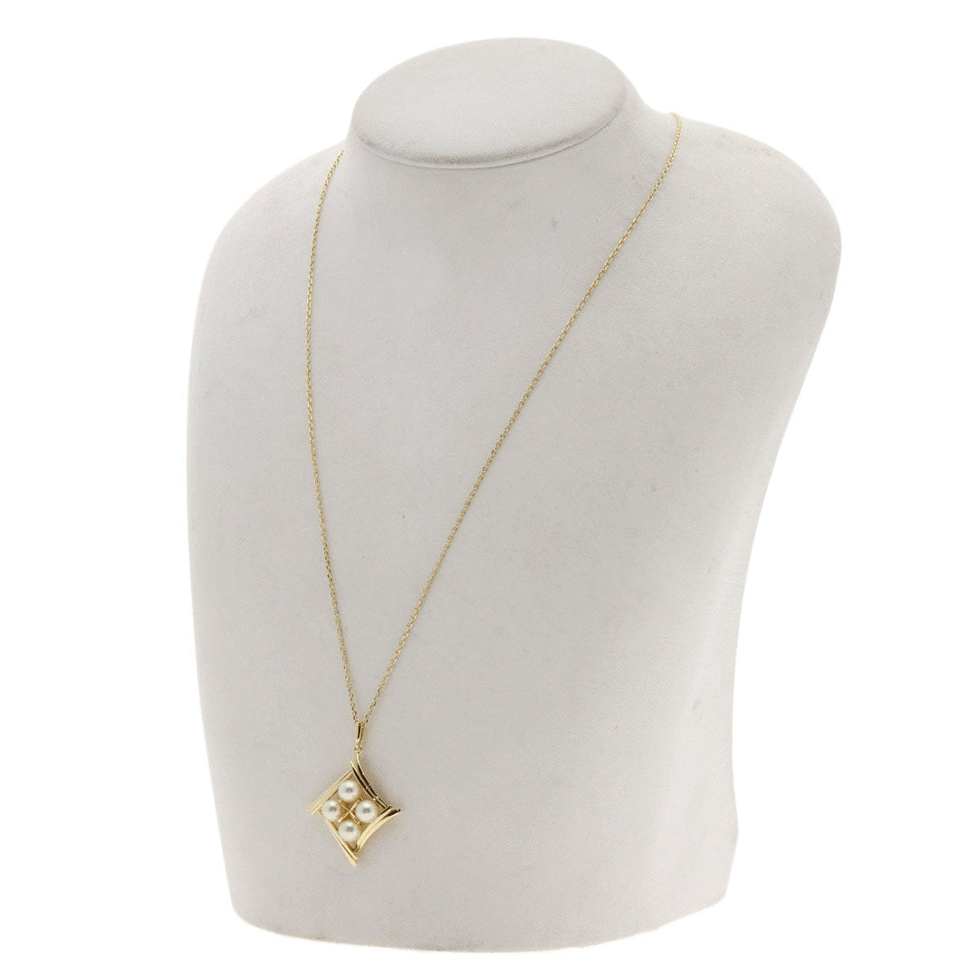 MIKIMOTO Necklace K14YG gold Pearl