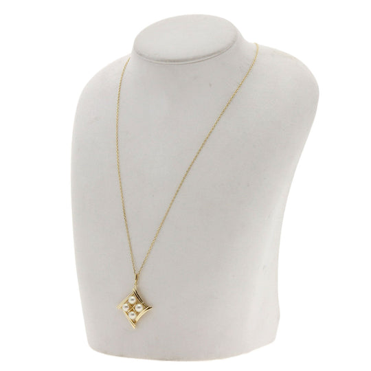 MIKIMOTO Necklace K14YG gold Pearl