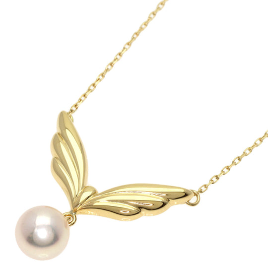 MIKIMOTO Necklace 18K Yellow Gold gold Pearl Women Used Authentic