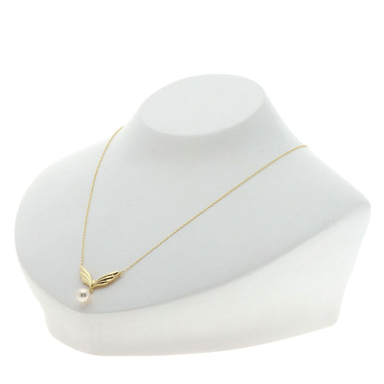 MIKIMOTO Necklace 18K Yellow Gold gold Pearl Women Used Authentic