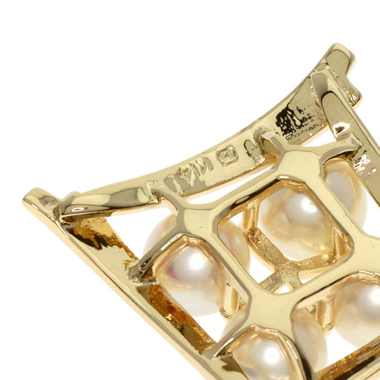 MIKIMOTO Pendant top K14YG gold Pearl Women Used Authentic