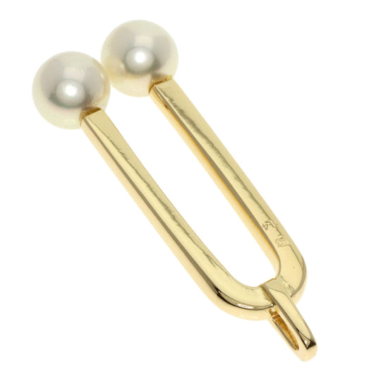 MIKIMOTO Pendant top K14YG gold Pearl Women Used Authentic