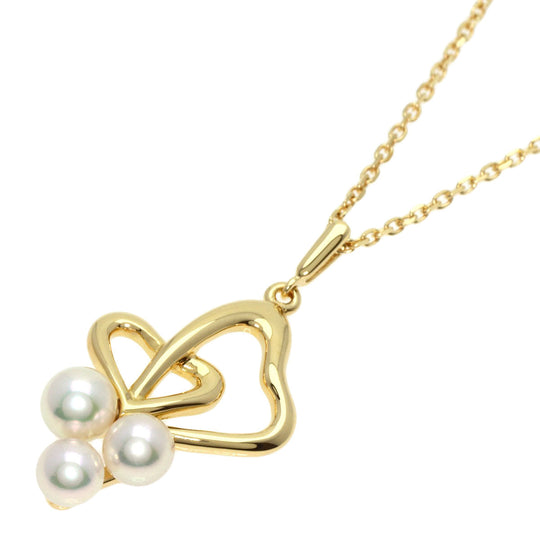 MIKIMOTO Necklace 18K Yellow Gold gold Pearl Women Used Authentic