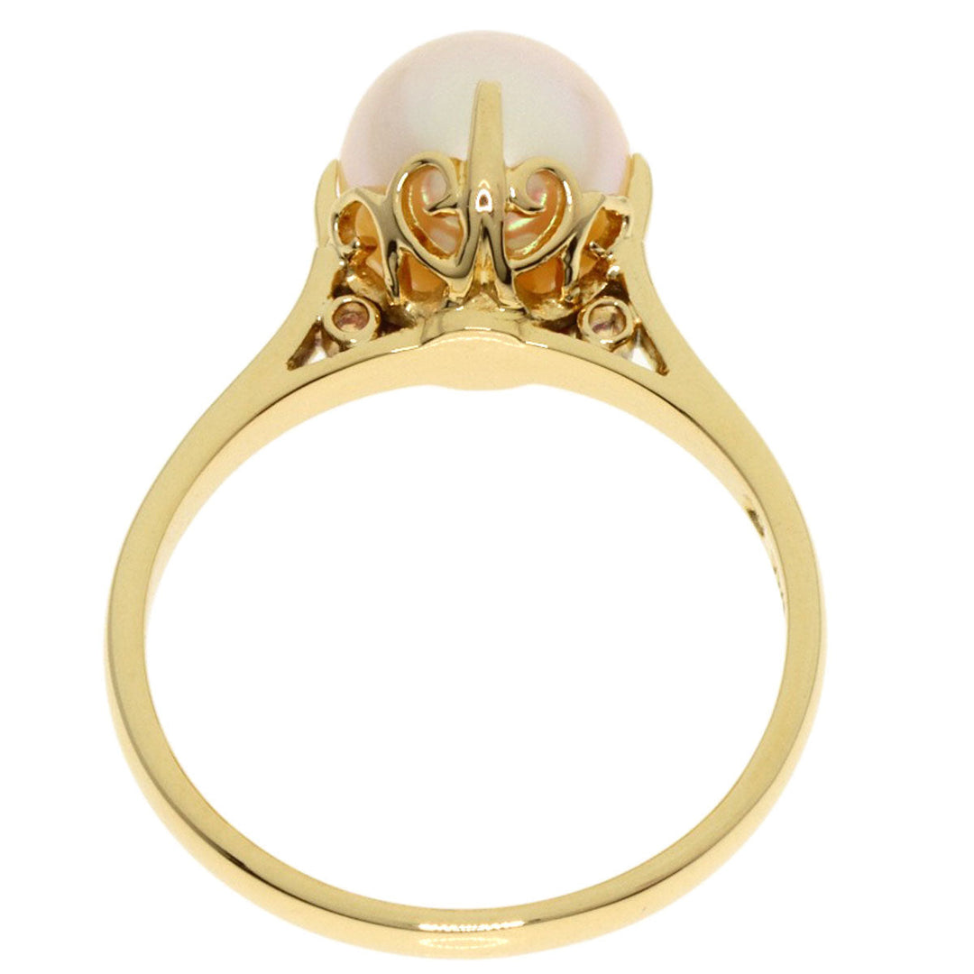 MIKIMOTO Ring 18K Yellow Gold gold Pearl Women Used Authentic