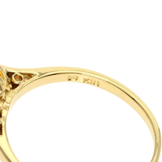 MIKIMOTO Ring 18K Yellow Gold gold Pearl Women Used Authentic