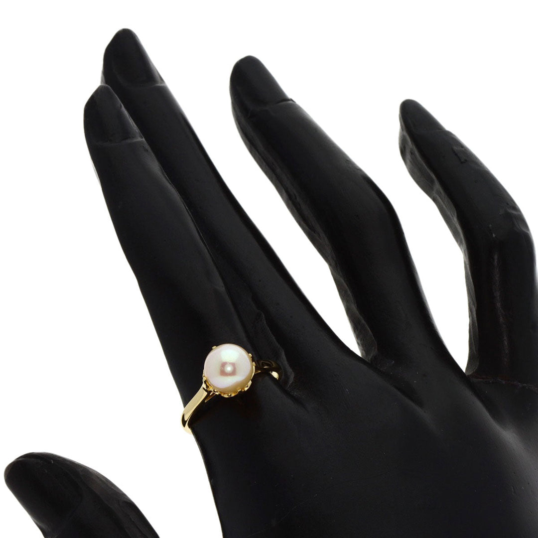 MIKIMOTO Ring 18K Yellow Gold gold Pearl Women Used Authentic