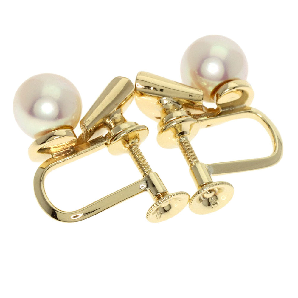 MIKIMOTO Earring K14YG gold Pearl
