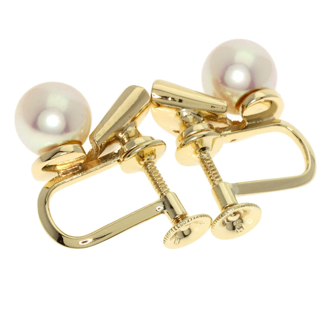 MIKIMOTO Earring K14YG gold Pearl
