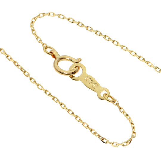 MIKIMOTO Necklace 18K Yellow Gold gold Pearl 1P Diamond Women Used Authentic