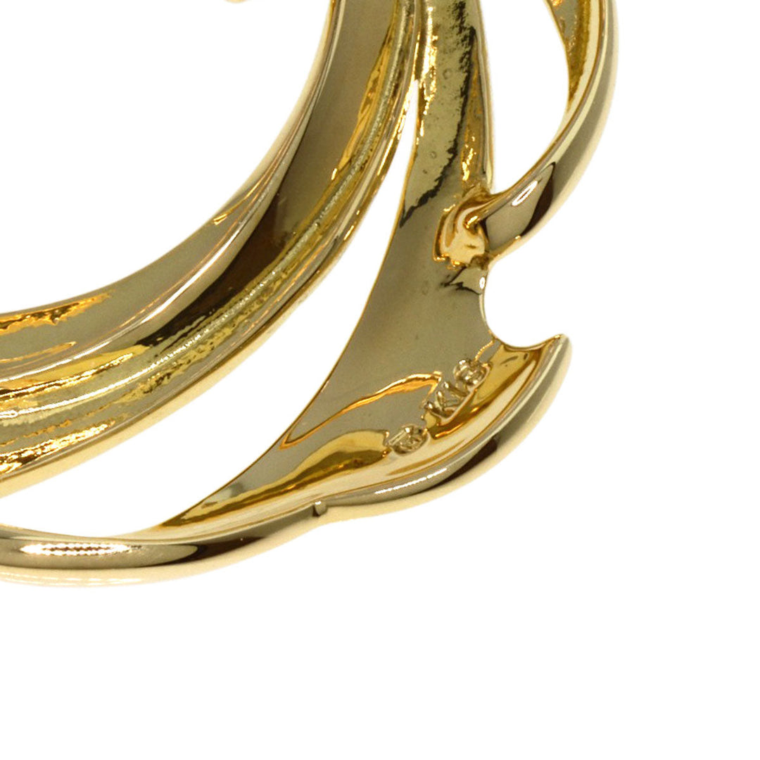 MIKIMOTO Brooch 18K Yellow Gold gold Pearl Women Used Authentic