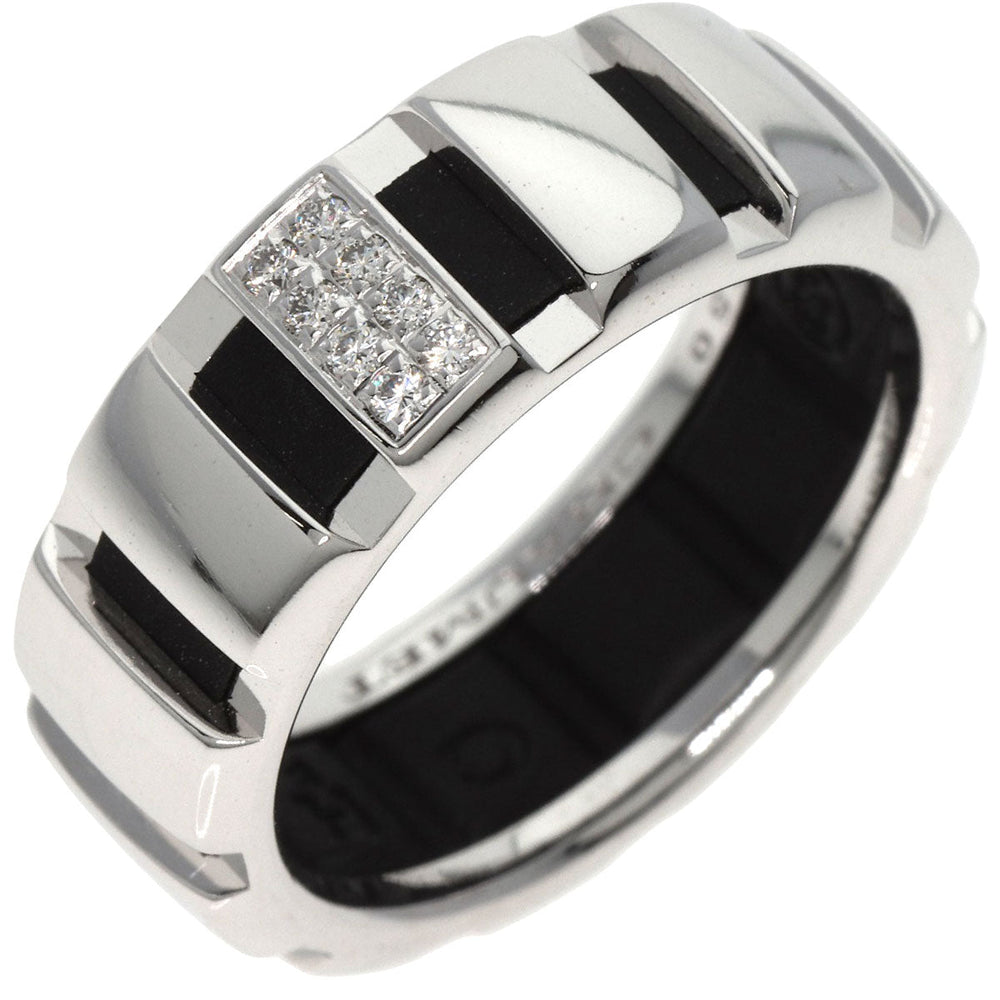 Chaumet Ring K18WG Silver Class One Diamond #53 Women Used Authentic