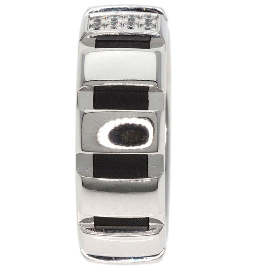 Chaumet Ring K18WG Silver Class One Diamond #53 Women Used Authentic