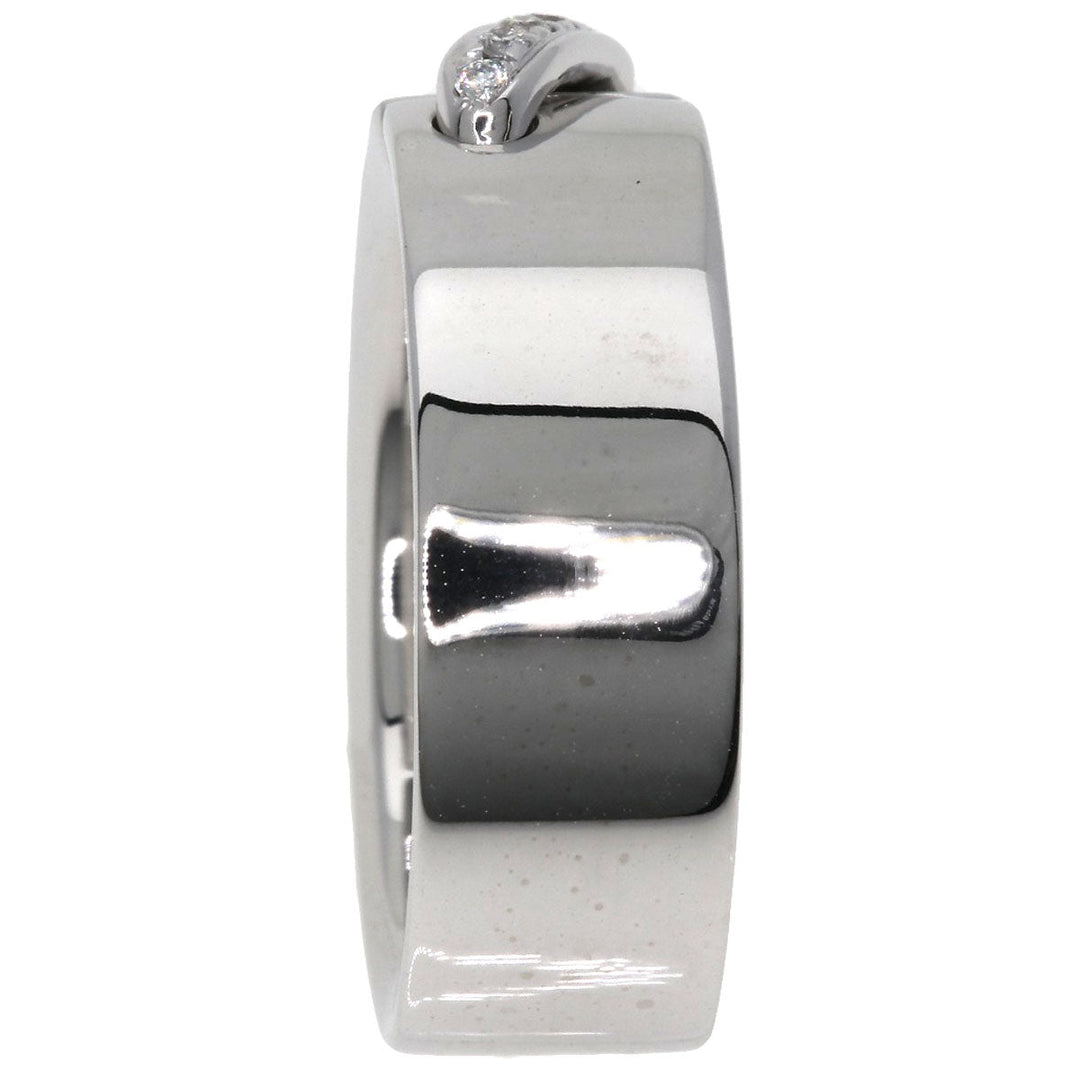 Chaumet Ring K18WG Silver Lian Diamond Women Used Authentic