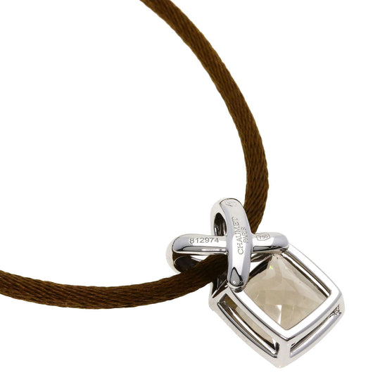 Chaumet Necklace K18WG Silver Lian Quartz Women Used Authentic