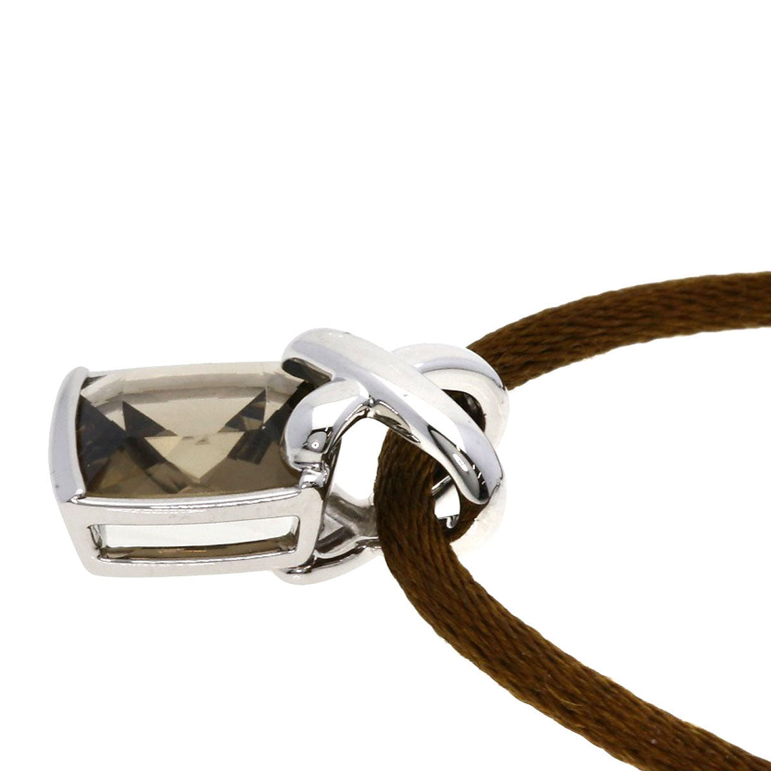 Chaumet Necklace K18WG Silver Lian Quartz Women Used Authentic
