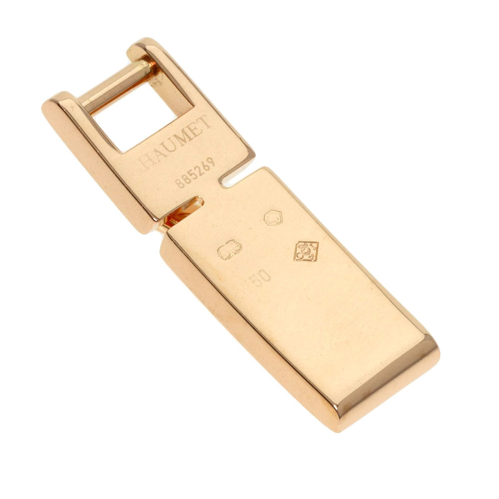 Chaumet Pendant top 18K Pink Gold gold Lien Cross Stitch Diamond Cord