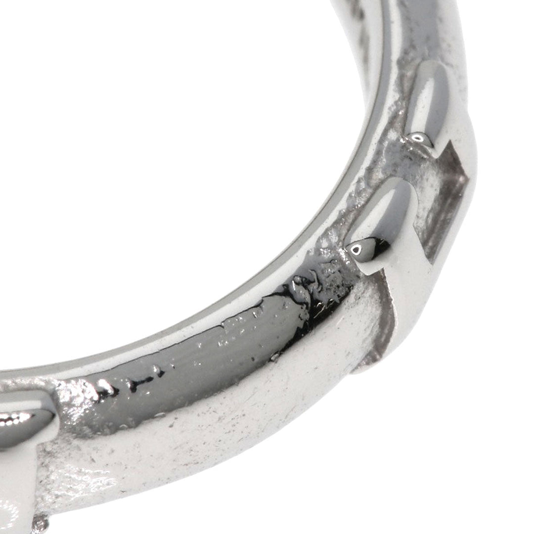 HERMES Ring K18WG Silver Fidelite # 47 Women Used Authentic