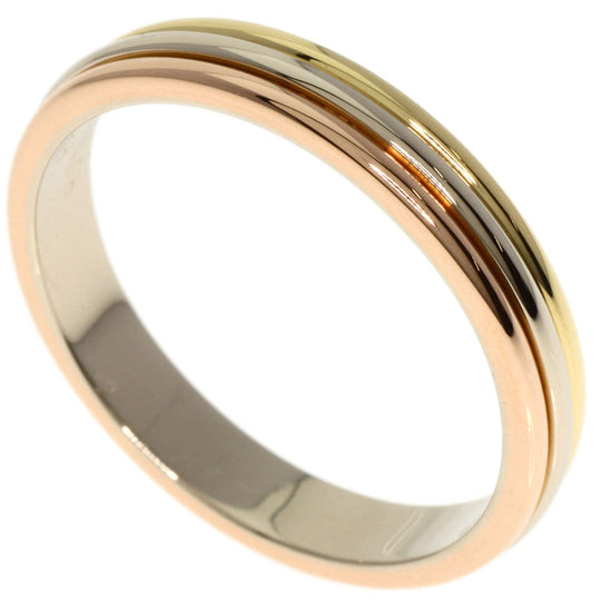 CARTIER Ring K18YG , K18WG , K18PG gold Three Color #63 Women Used Authentic