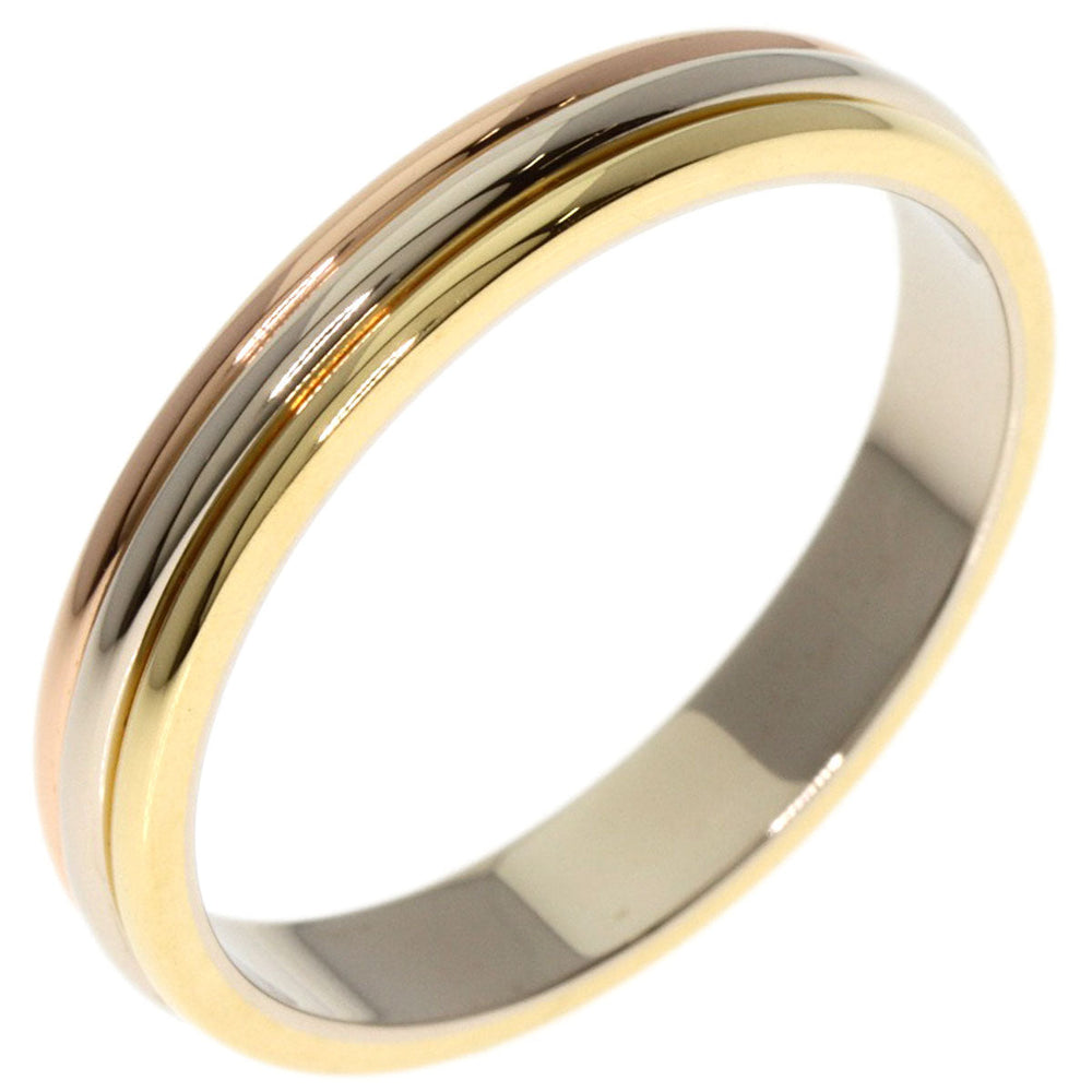 CARTIER Ring K18YG , K18WG , K18PG gold Three Color #63 Women Used Authentic