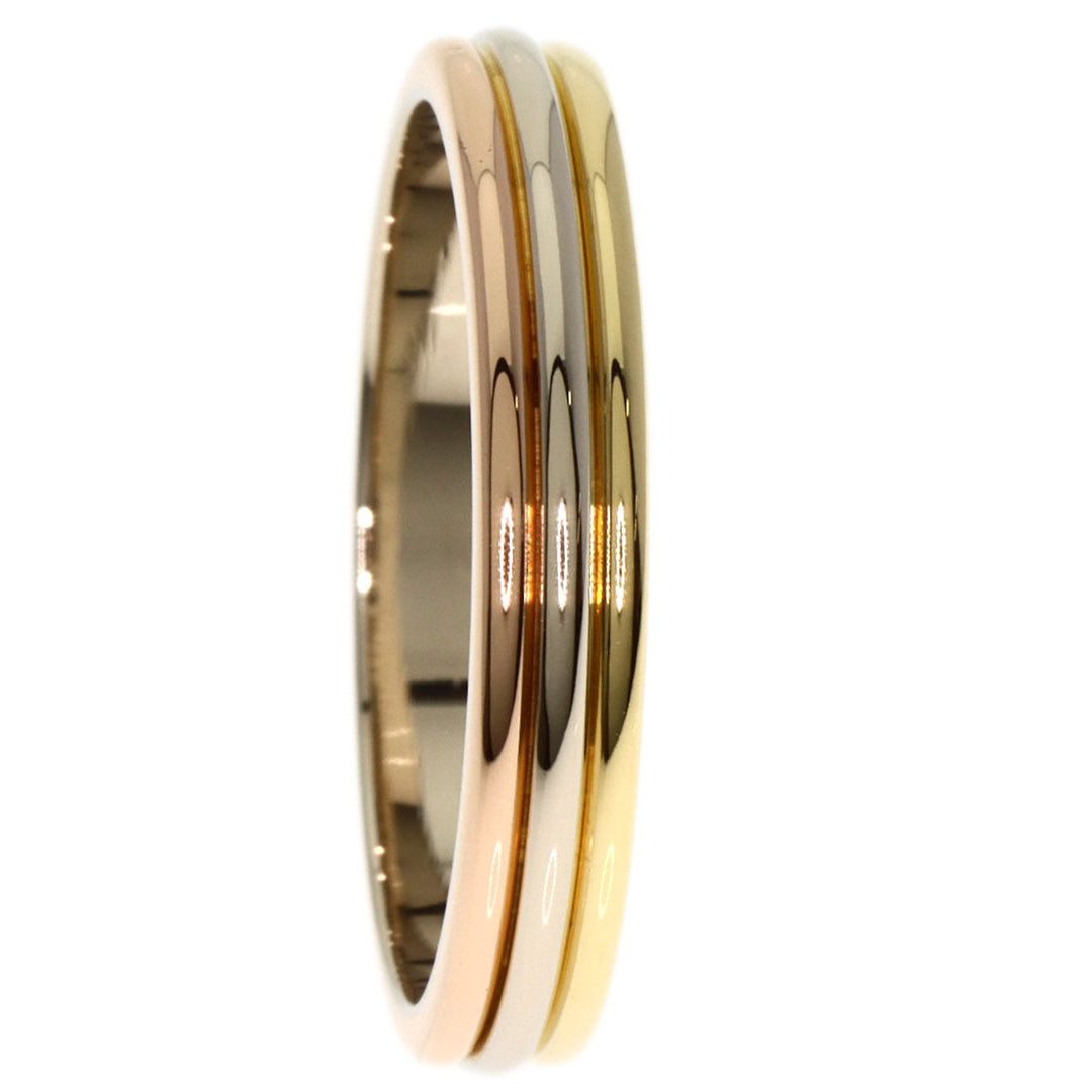 CARTIER Ring K18YG , K18WG , K18PG gold Three Color #63 Women Used Authentic