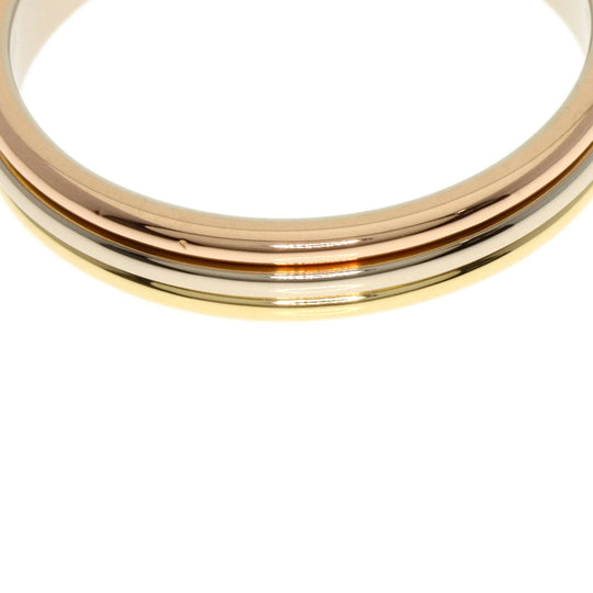CARTIER Ring K18YG , K18WG , K18PG gold Three Color #63 Women Used Authentic