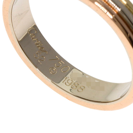 CARTIER Ring 18K Yellow Gold gold Three colors # 52