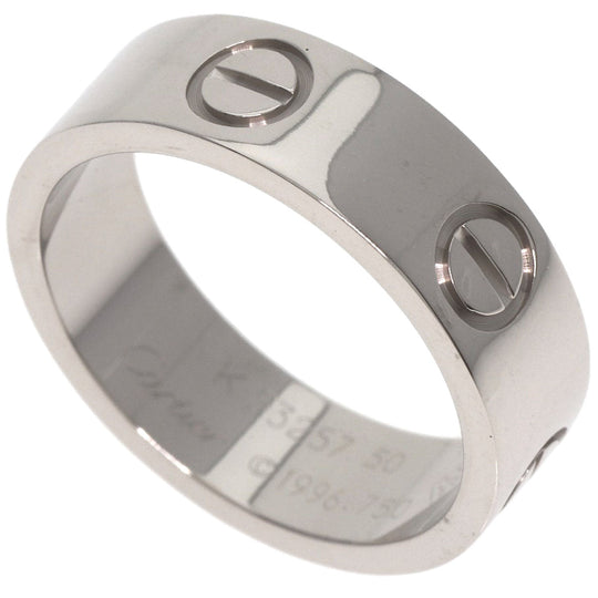 CARTIER Ring K18WG Silver Love Ring #50