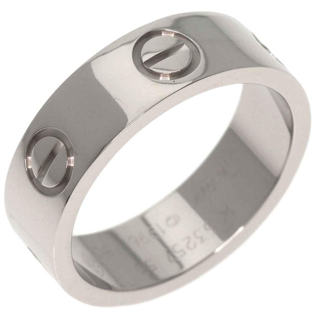 CARTIER Ring K18WG Silver Love Ring #50