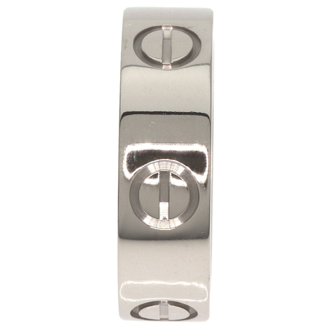 CARTIER Ring K18WG Silver Love Ring #50